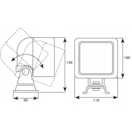 Darbinė lempa su h3 lempute 12v 55w korpusas ih inter