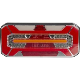 LED galinis žibintas, kairysis, stačiakampis, 12-24