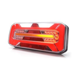 LED galinis žibintas, kairysis, stačiakampis, 12-24