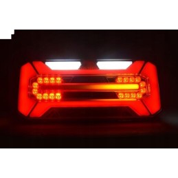 LED galinis žibintas, kairysis, stačiakampis, 12-24