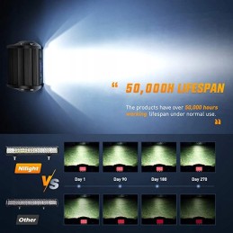 126W LED darbo lempa, IP67 atsparus vandeniui