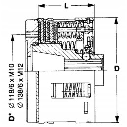Frikcinė sankaba walterscheid ek96 4 1 3 8 z6 p