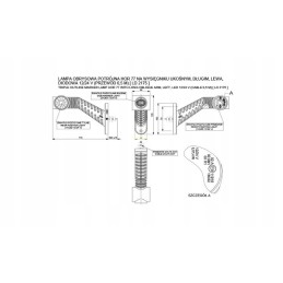 Kairysis galinis gabaritinis žibintas 4 LED 12v 24v horpol