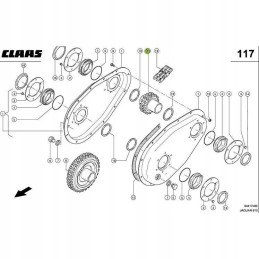 Pavaros velenas claas jaguar 820 880