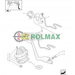 New Holland T5000 T4 vairasvirtės mygtukas 87398154