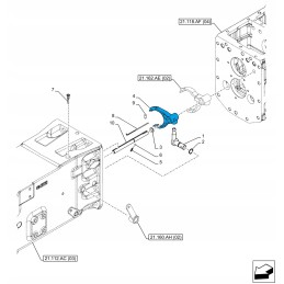 Pavarų dėžės pavarų perjungimo šakės new holland cas