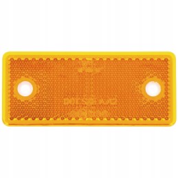 Universalus stačiakampis atšvaitas 96x42 mm geltonas