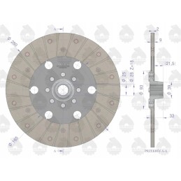 Sankabos diskas c 360 ostrówek premium originalus ursus
