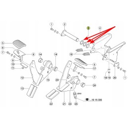 234235 0 stabdžių pedalo poveržlė 26 x 37 x 1mm