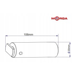 Apatinis kablio atraminis kaištis c 385 morga