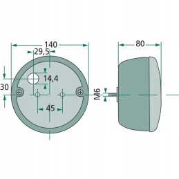 Fendt Hella galinis kombinuotas žibintas