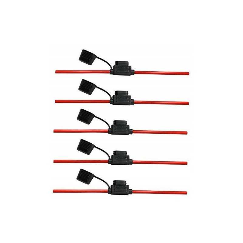 5 x standartinis plokščias saugiklių laikiklis 25 cm