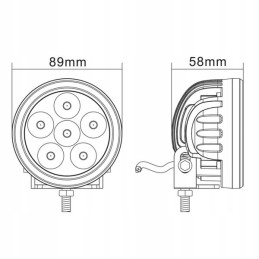 LED halogeninė lempa New Holland T6 T7 6x3W 1080lm