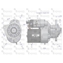 Starteris su magnetono tipo reduktoriumi mf4 ursus 4
