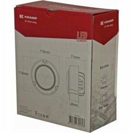 Halogeninė apvali LED darbo lempa 36w 4000lm 10 30