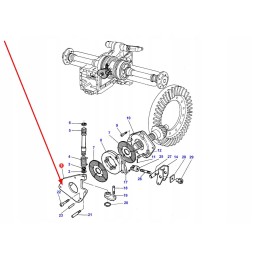 3581316m1 stovėjimo stabdžio mechanizmo tvirtinimas