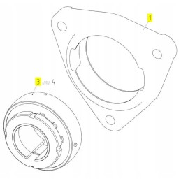 100166506 korpusas su rostselmash guoliu