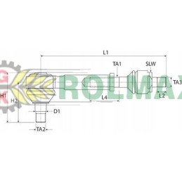 New Holland T4 T5 skersinės vairo trauklės mazgas 8739