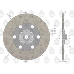 Sankabos diskas traktoriaus pavarai ir pakopai c 330m p