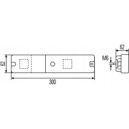 Galinis žibintas kairysis dešinysis massey ferguson 3060 6180