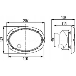 Hella priekinis žibintas 1ab996157081