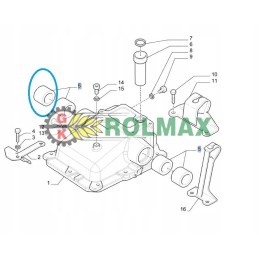 New Holland TM TS T5 Case MXM 5180491 įvorė