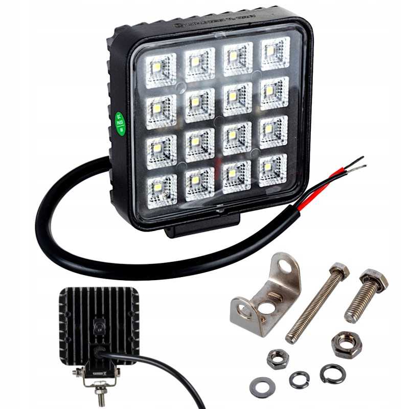 Halogeninės LED darbo lempos 12v 24v 16w jungiklis