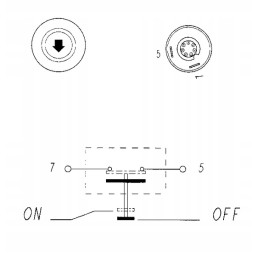 Mygtukas, skirtas pakelti ir nuleisti