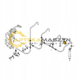 Deutz Agrotron kabelio laikiklis 4 80 4 85 4 90 115