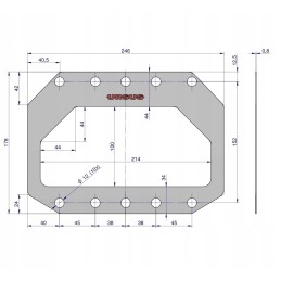 Zetor pavarų dėžės kėbulo tarpinė 57453027 originali