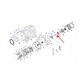 X549024000000 galinės ašies sandarinimo žiedas