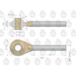 Dešinė centrinė jungties galvutė c 330 originali