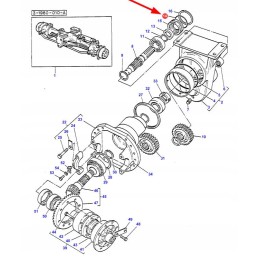 392022x1 priekinės ašies reduktoriaus veleno sandarinimo žiedas