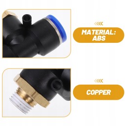 16 vnt oro žarnų jungiamųjų detalių, užspaudžiamų jungiamųjų detalių