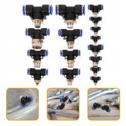 16 vnt oro žarnų jungiamųjų detalių, užspaudžiamų jungiamųjų detalių