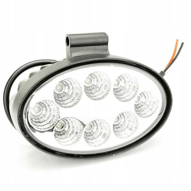 Elipsinė LED darbo lempa 24w 12 24v 693led0109