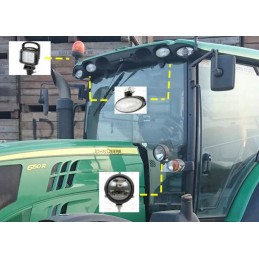 LED kelio žibintas priekyje kairėje john deere mr serija