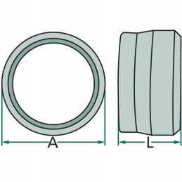 Srieginės jungties suspaudimo žiedas fioe6mm