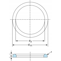 Tarpiklis pieno vamzdžių jungtims DN75