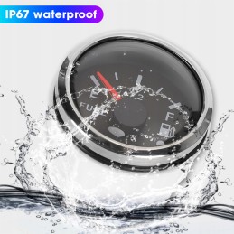 2 colių degalų lygio indikatoriaus laikrodis