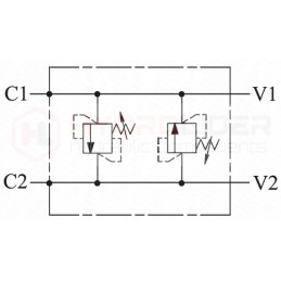 Vožtuvų variklis bmr 1 2 60l al dcv 160 50 hidrolideris