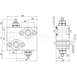 Vožtuvų variklis bmr 1 2 60l al dcv 160 50 hidrolideris