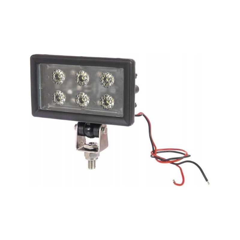 Stačiakampė LED darbo lempa 30w 2400lm su kištuku