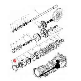 Sankabos O žiedas mf 3384523m1 originalus