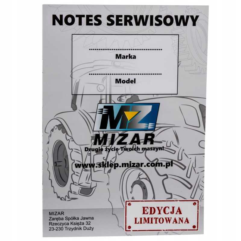 Ursus Massey traktorių serviso sąsiuvinis