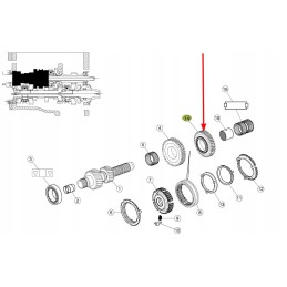 0011123930 krumpliaračio pavarų dėžės velenas