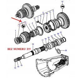 Kiškio dėžės pavara su 26 3580538m91