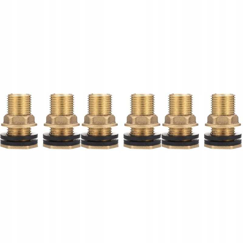 Vandens bako jungtis žalvarinė pertvaros jungtis 6 vnt