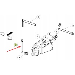 7700050681 priekabos prikabinimo kaištis