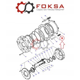 Sankabos spyruoklė 3792856m1 massey ferguson